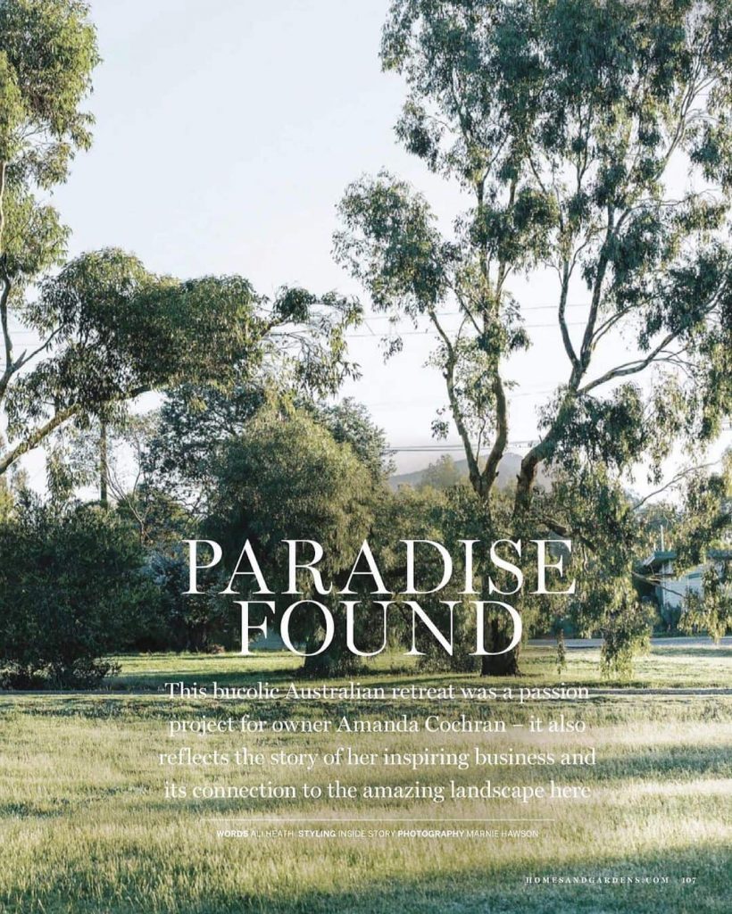 Homes And Gardens UK Featured Our Curated Accommodation, Salt Creek Cottage