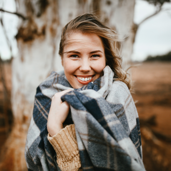 Heritage Collection | Recycled Wool Tartan Blankets | Navy