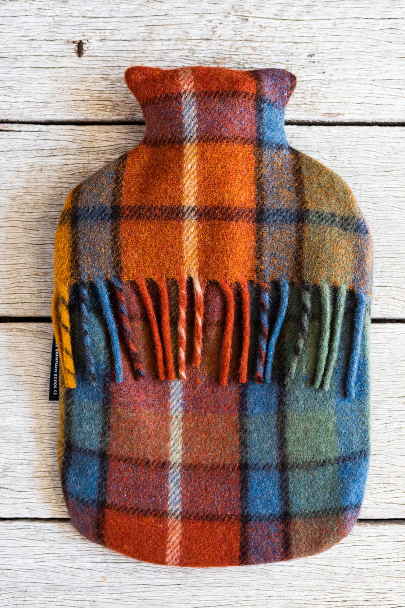 Recycled Wool Tartan Hot Water Bottle Covers