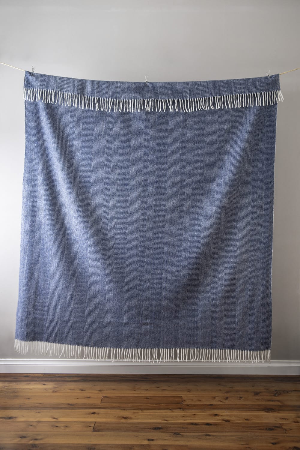 Herringbone Collection | Recycled Wool Blankets | Storm