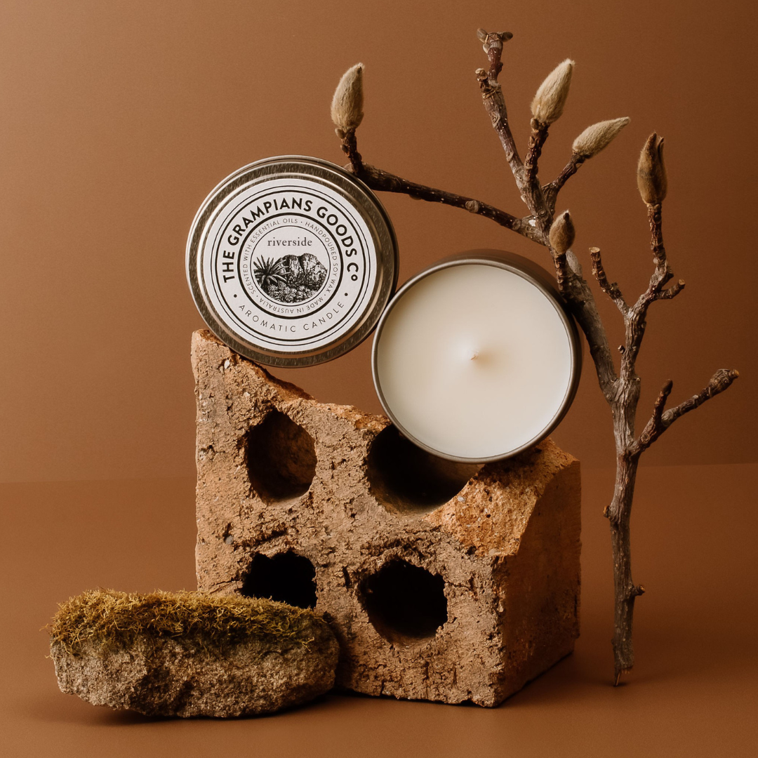 Aromatic Candle | Travel Tin | Scents of Place | Riverside