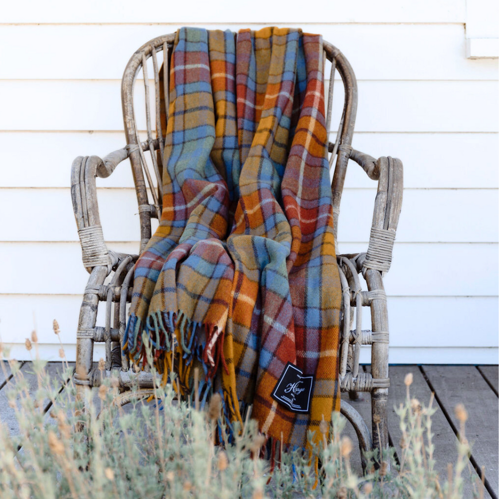 Heritage Collection | Recycled Wool Tartan Blankets | Autumn