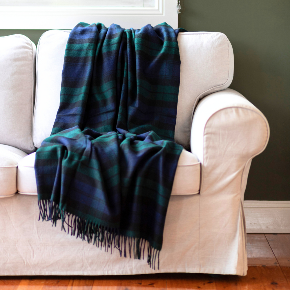 Heritage Collection | Merino Wool Tartan Throws | Forest