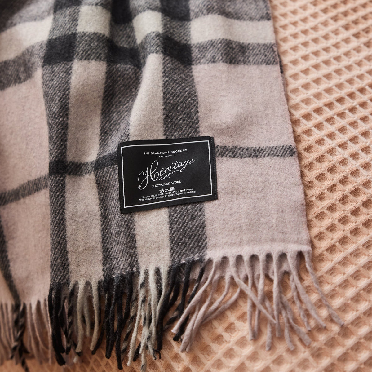 Petal | Limited Edition Heritage Collection | Recycled Wool Tartan Bla ...