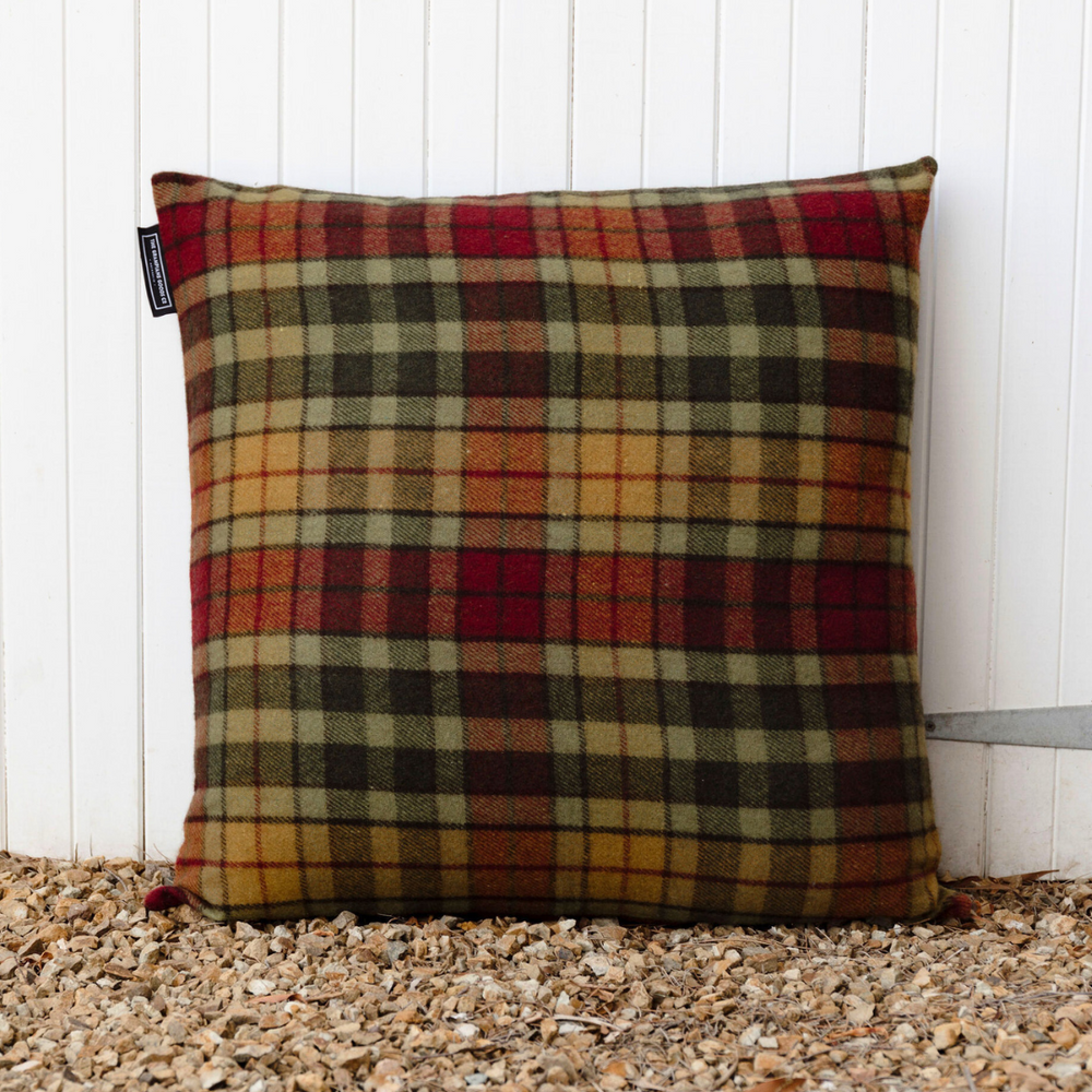 GGCo. Tartan Paddock Pillow™️ (Cover Only) | Maple Moss