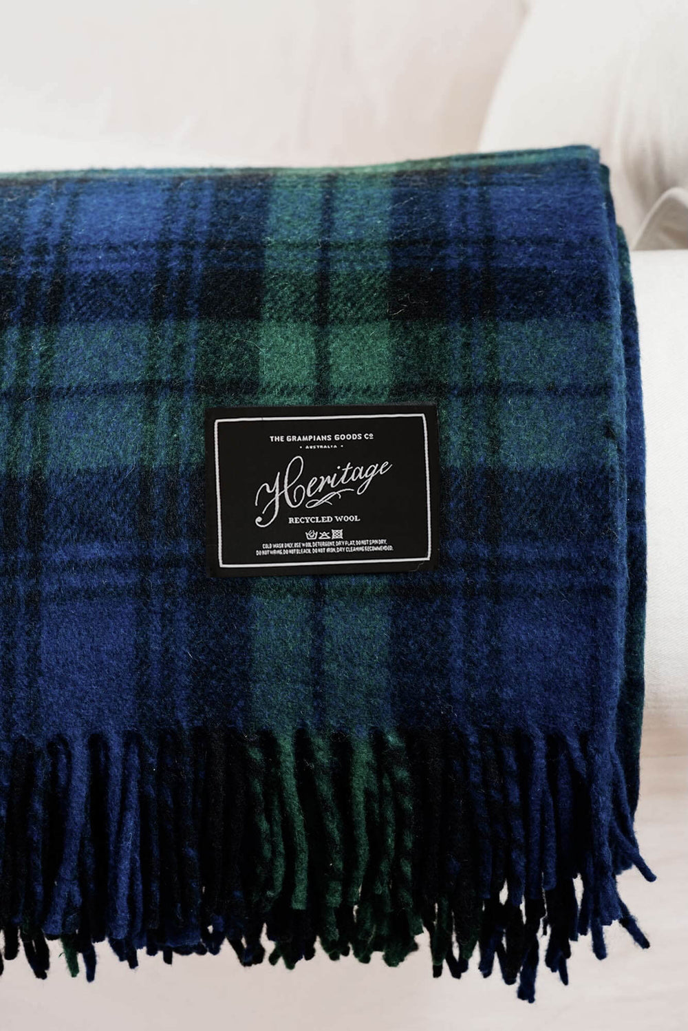 Heritage Collection | Recycled Wool Tartan Blankets | Forest