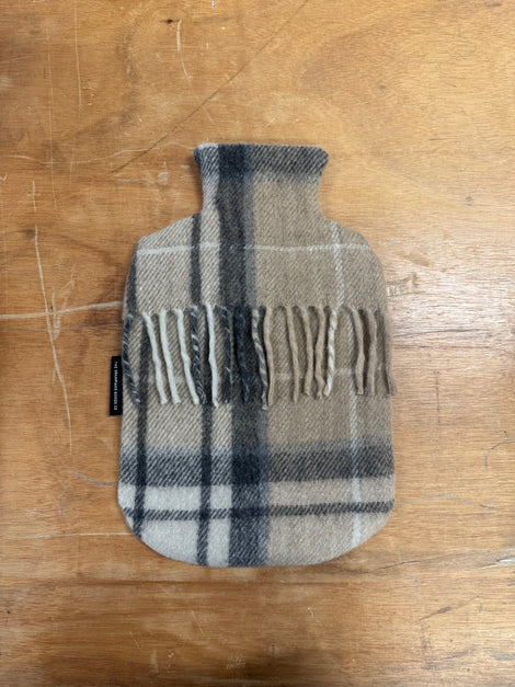 Recycled Wool Tartan Hot Water Bottle Covers | Cabin