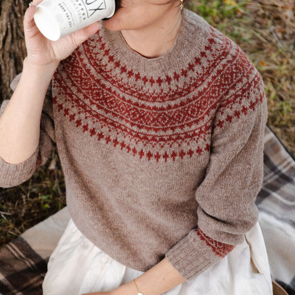 Pure Wool Fair Isle Knit | Rye