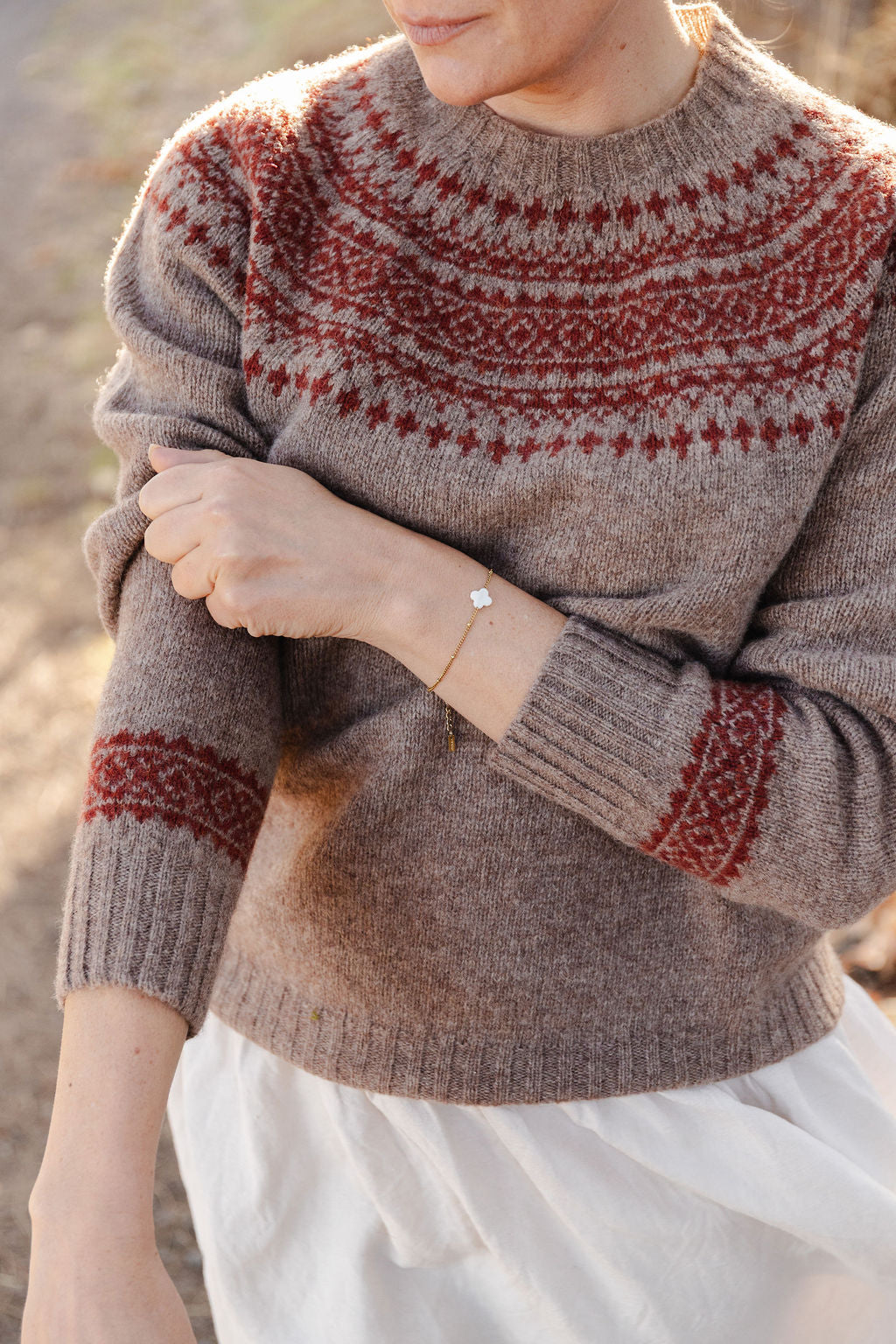 Pure Wool Fair Isle Knit | Rye