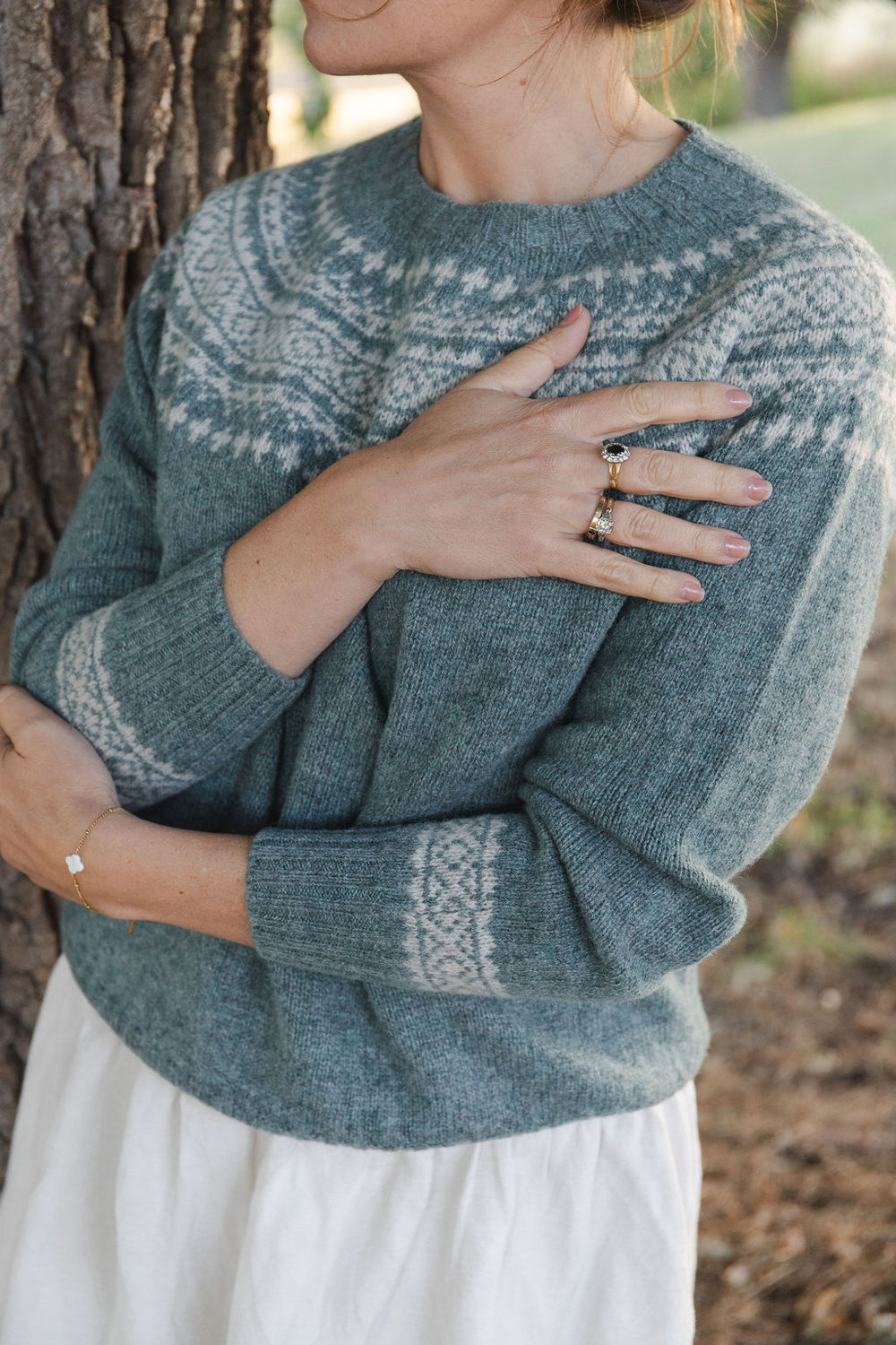 Pure Wool Fair Isle Knit | Opal