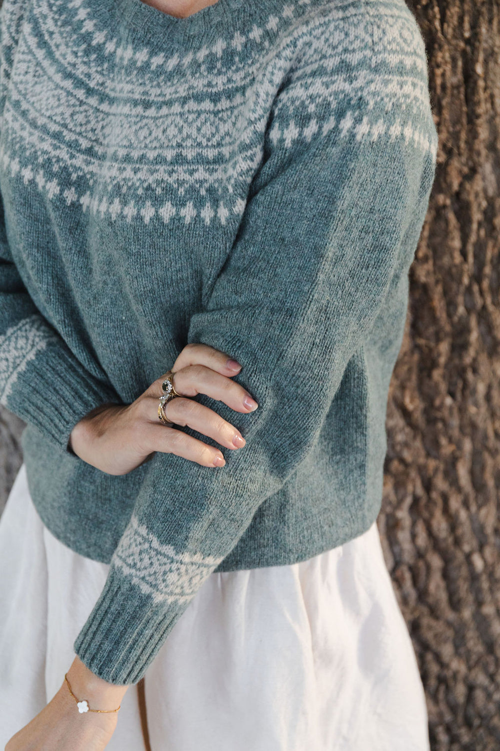 Pure Wool Fair Isle Knit | Opal