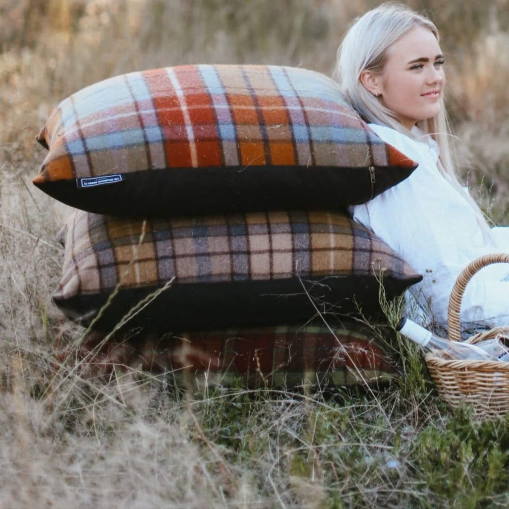 GGCo. Tartan Paddock Pillow™️ (Cover Only) | Smoke