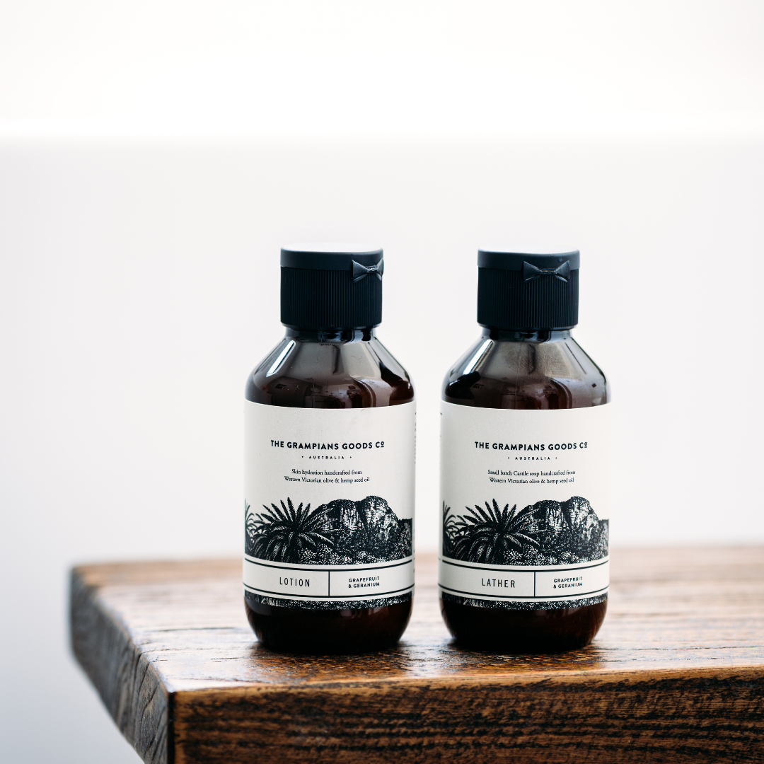 Grampians Grown Luxe Lather//Lotion Mini Duet | Grapefruit & Geranium