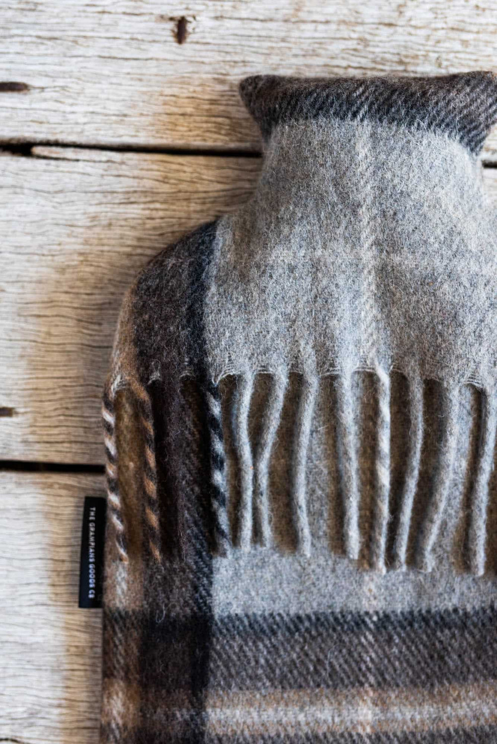 Recycled Wool Tartan Hot Water Bottle Covers | Winter