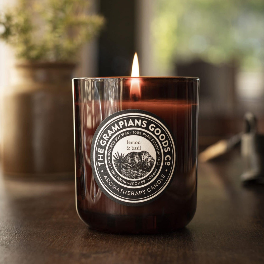 Aromatherapy Candle | Large | Lemon & Basil