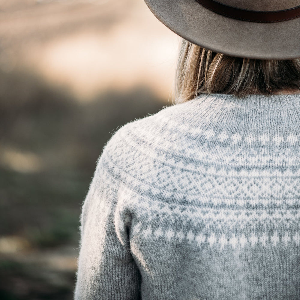 Pure Wool Fair Isle Knit | Mineral