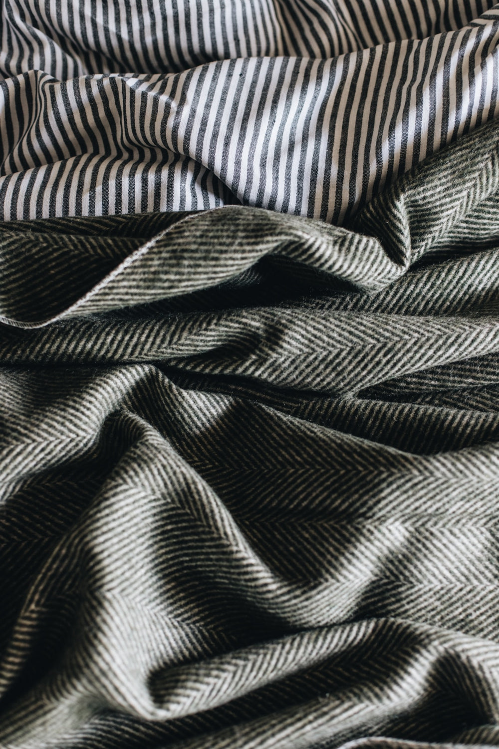 Herringbone Collection | Recycled Wool Blankets | Bayleaf