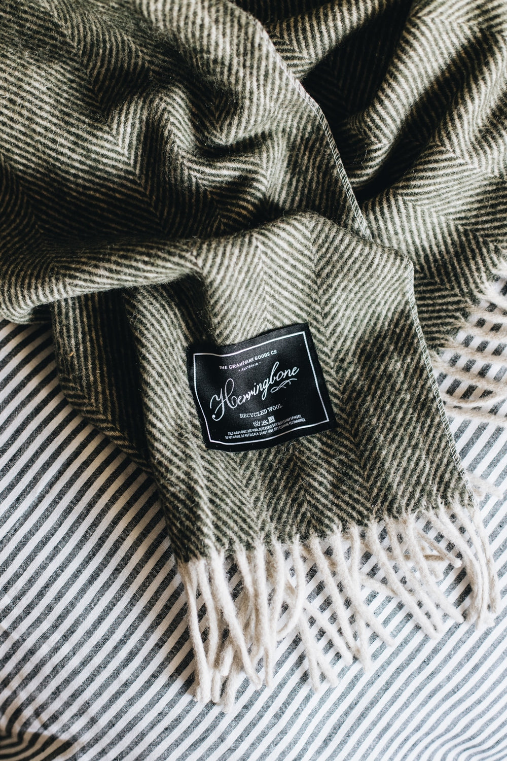 Herringbone Collection | Recycled Wool Blankets | Bayleaf