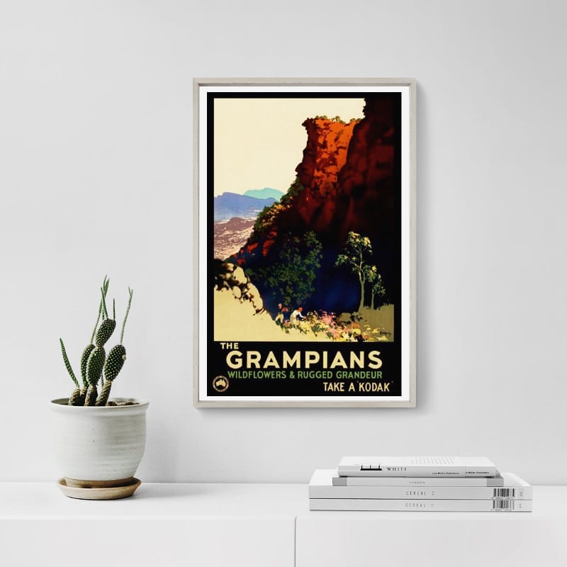 Grampians Vintage Travel Poster by James Northfield